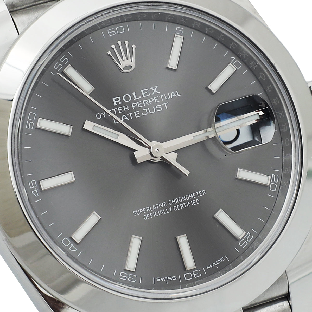 Rolex Grey Rolex ST.ST Datejust Grey Dial 40mm Watch – THE CLOSET