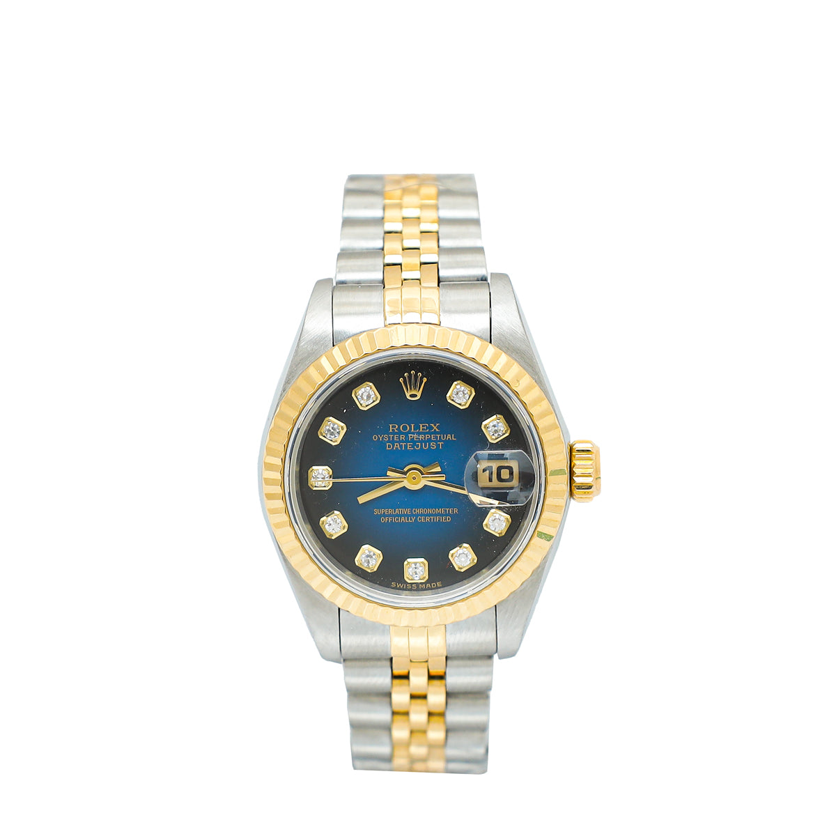 Rolex 18K Yellow Gold ST.ST Diamond Datejust 26mm Watch-Rolex-THE CLOSET