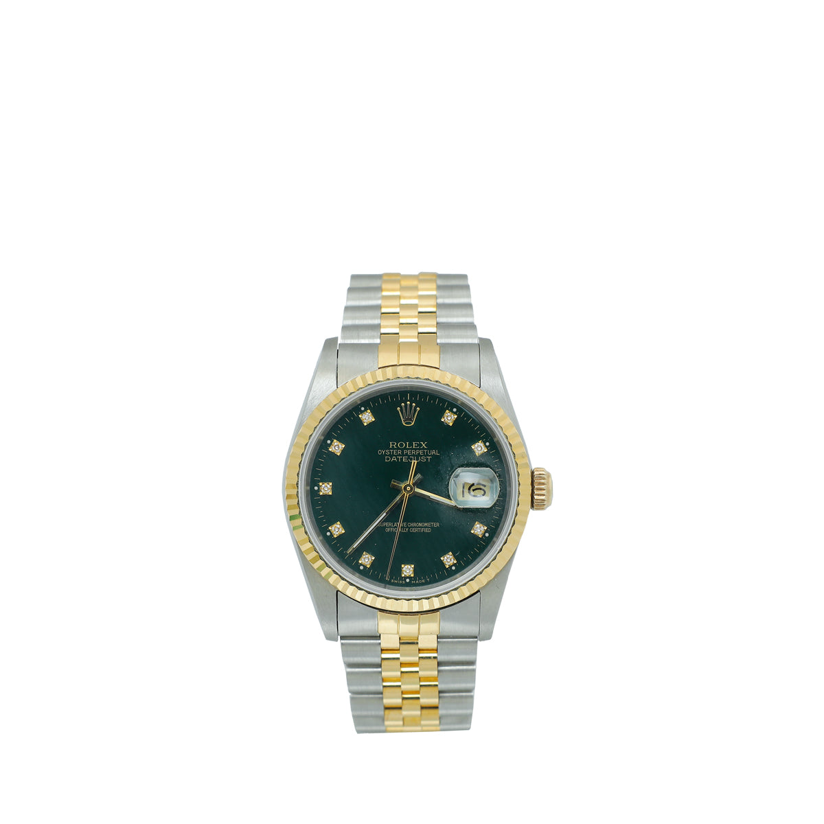 Rolex 18K Yellow Gold & Steel Datejust 36 Watch