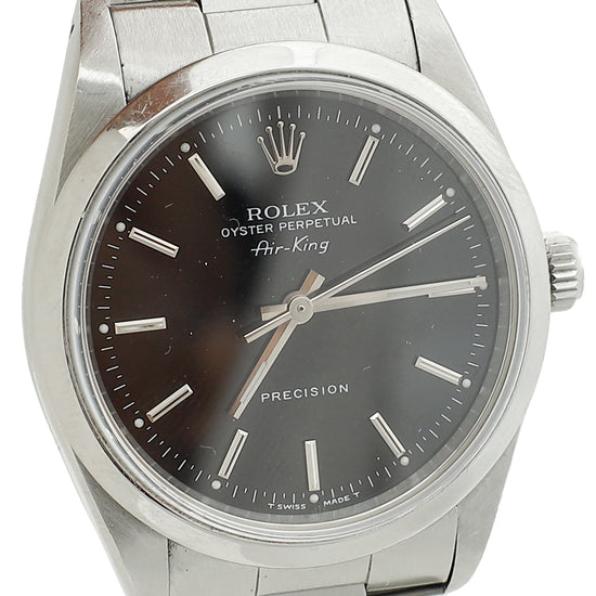 Load image into Gallery viewer, Rolex Stainless Steel Air King Oyster Perpetual 34mm Watch
