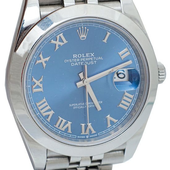 Rolex Stainless Steel Oyster Perpetual Datejust 41mm Watch