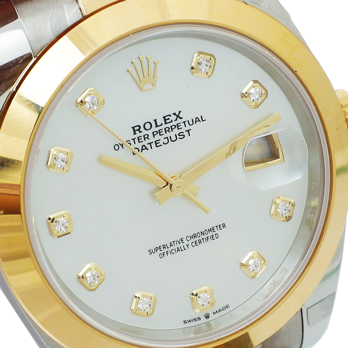 Rolex 18K Yellow Gold Oyster with Mother of Pearl Dial, 41mm