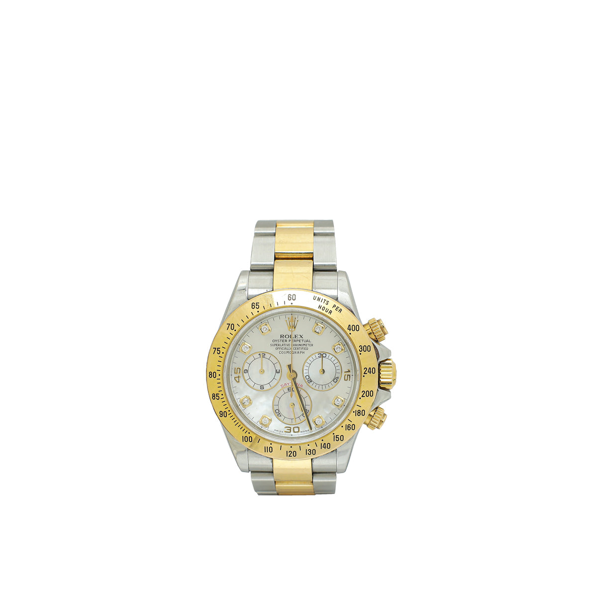 Rolex Steel & Gold Diamond Cosmograph Daytona 40mm Watch-Rolex-THE CLOSET