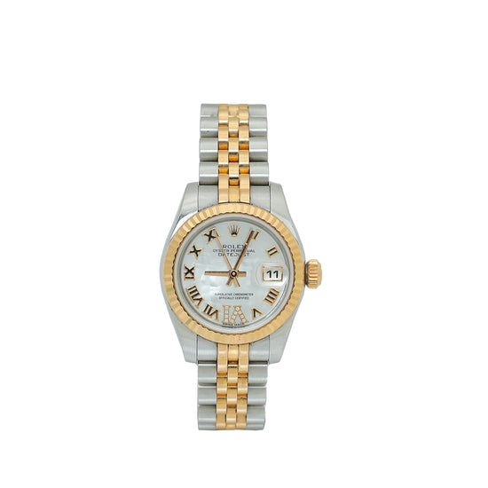 Rolex 18K Rose Gold ST.ST Diamond MOP Datejust 26mm Automatic Watch