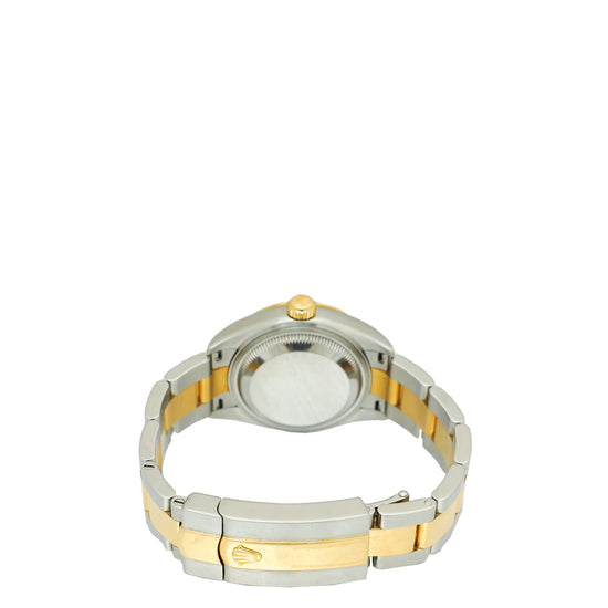 Rolex ST.ST Yello Gold 17 Diamond Dial Datejust 28mm Watch