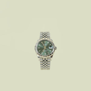 Rolex Oystersteel White Gold Diamond Datejust 31mm Watch
