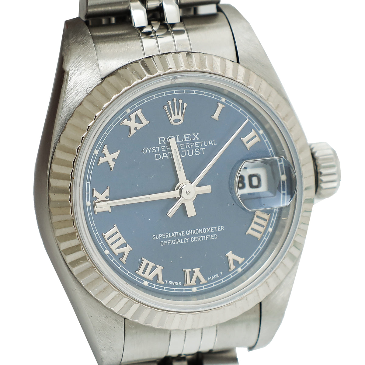 Rolex Steel & 18K White Gold Oyster Perpetual Datejust 26 Watch