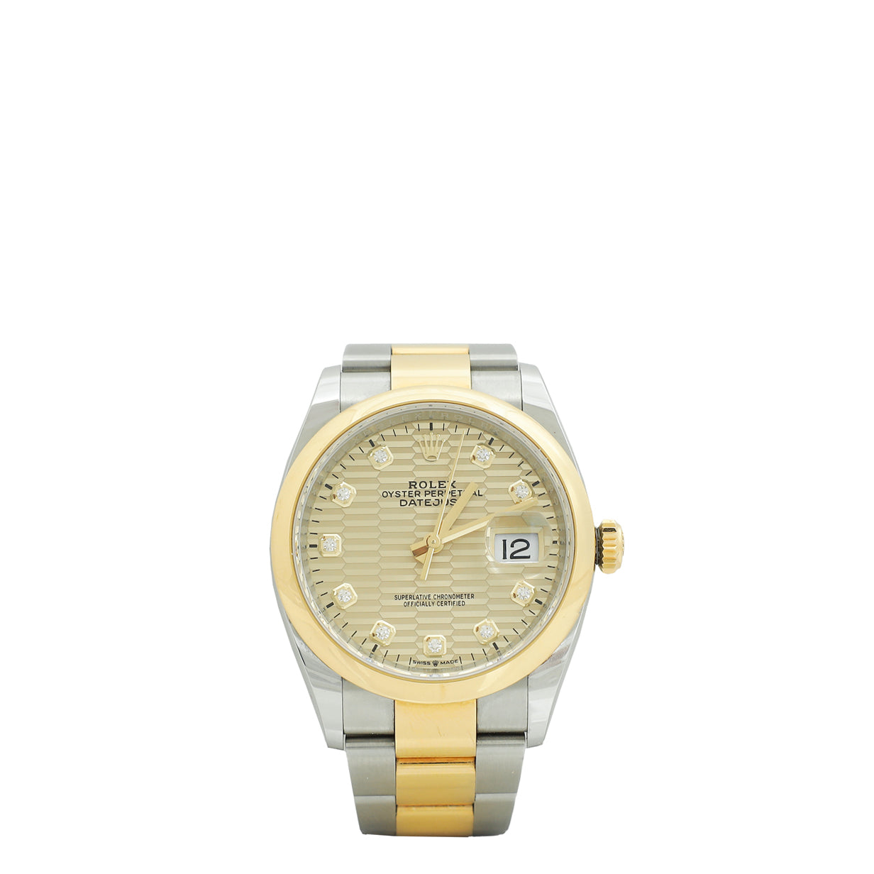 Rolex 18K Yellow Gold Ostersteel Datejust 36mm Watch
