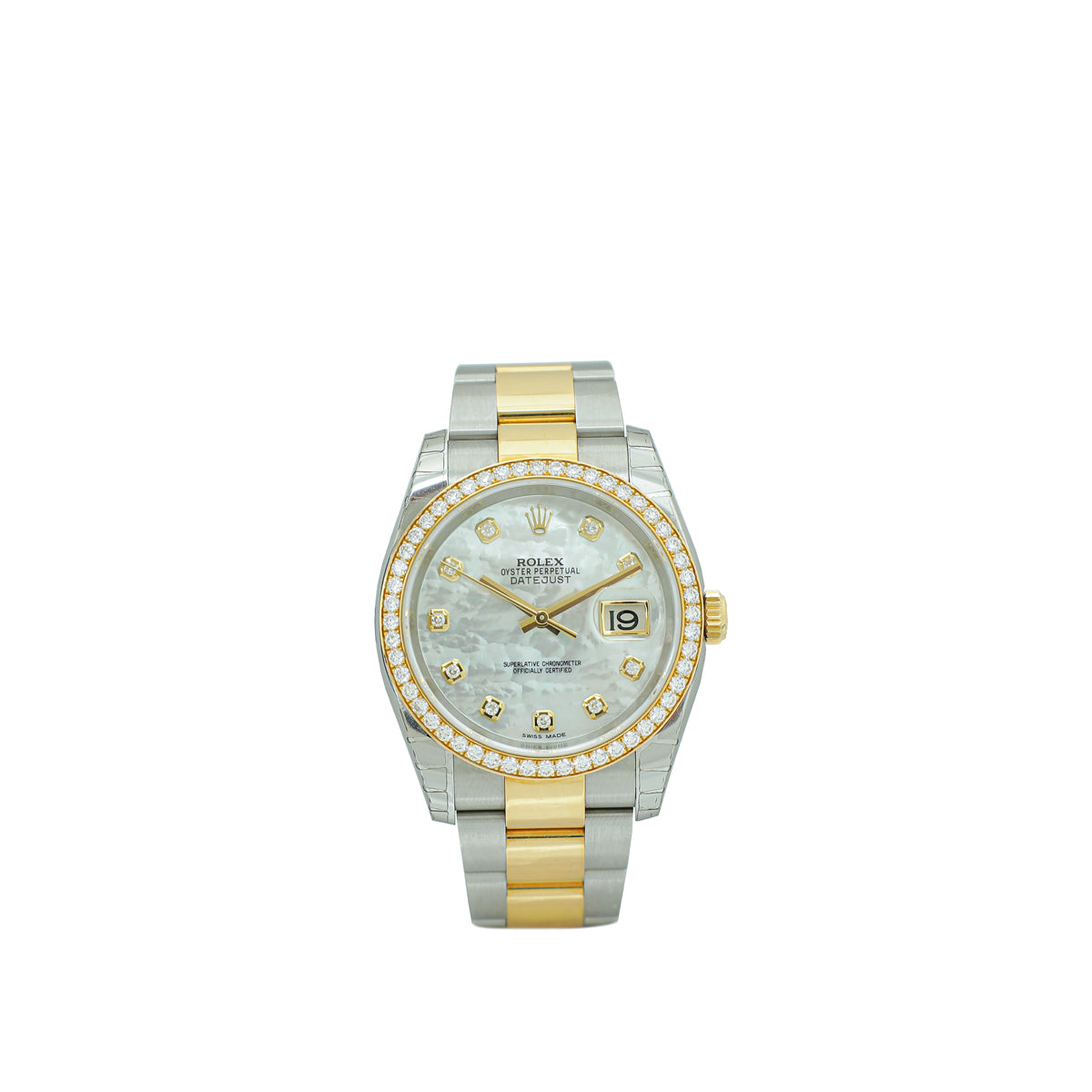 Rolex Steel & Gold Diamond MOP Datejust 36 Watch-Rolex-THE CLOSET