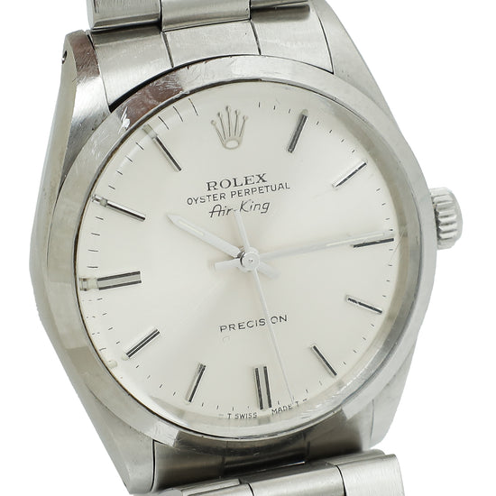 Rolex Stainless Steel Air king 34mm Watch