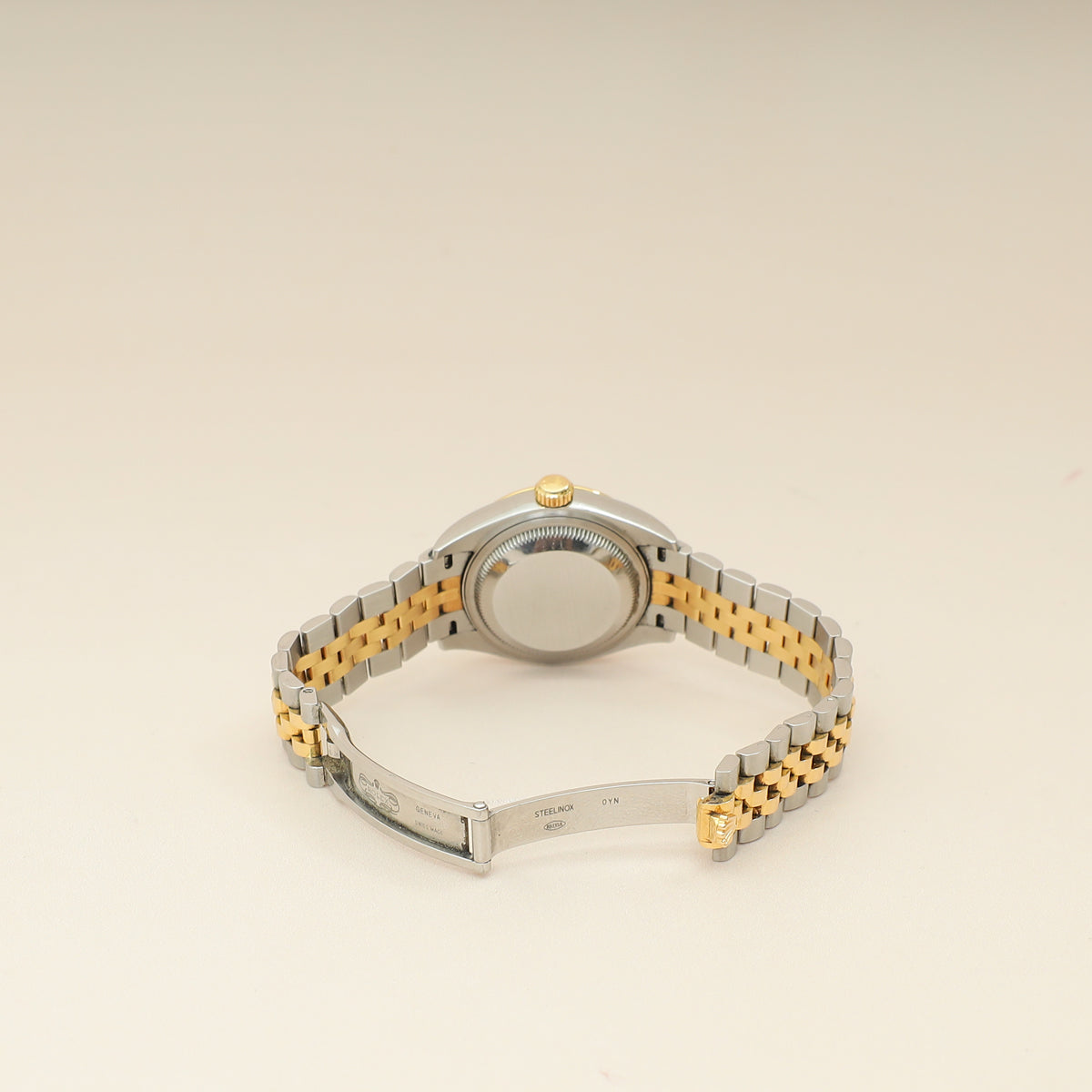 Rolex 18K Yellow Gold Stainless Steel Diamond Dial Datejust 28mm Watch-Rolex-THE CLOSET