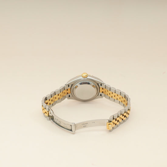 Rolex 18K Yellow Gold Stainless Steel Diamond Dial Datejust 28mm Watch-Rolex-THE CLOSET