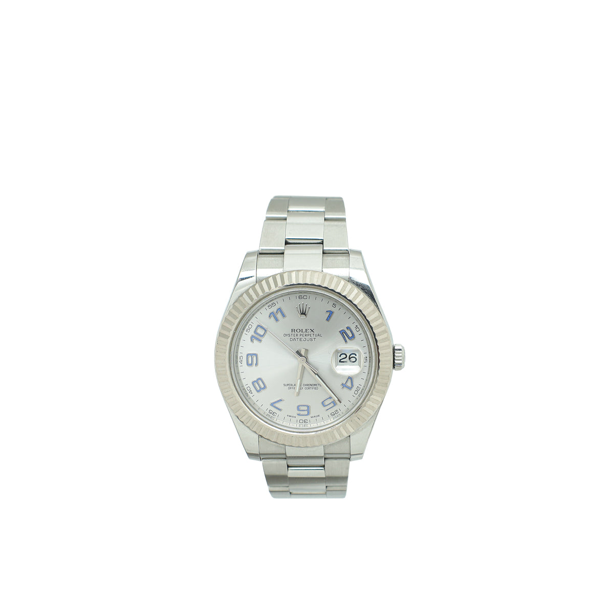 Rolex 18K White Gold Oystersteel Datejust 41mm Watch