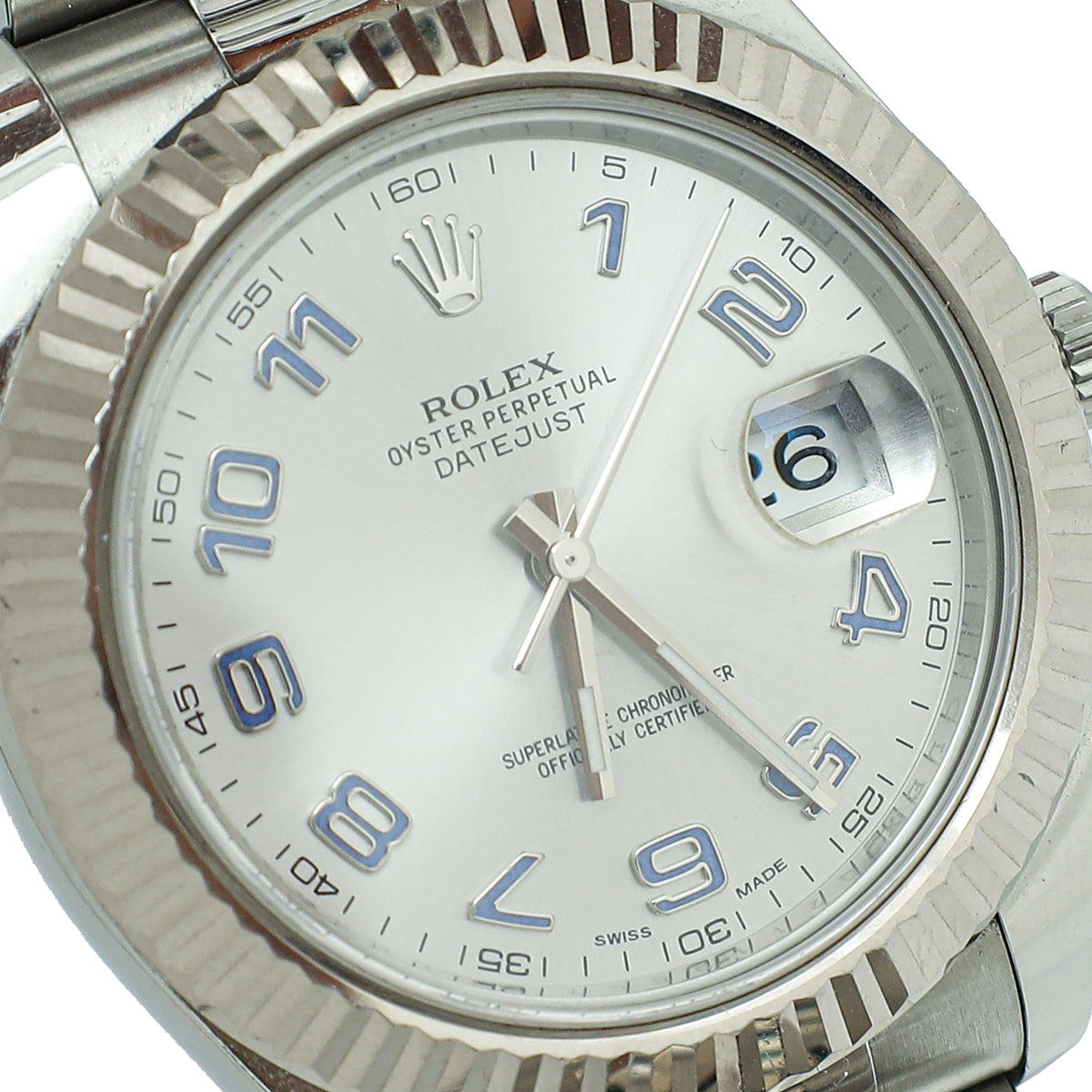 Rolex 18K White Gold Oystersteel Datejust 41mm Watch