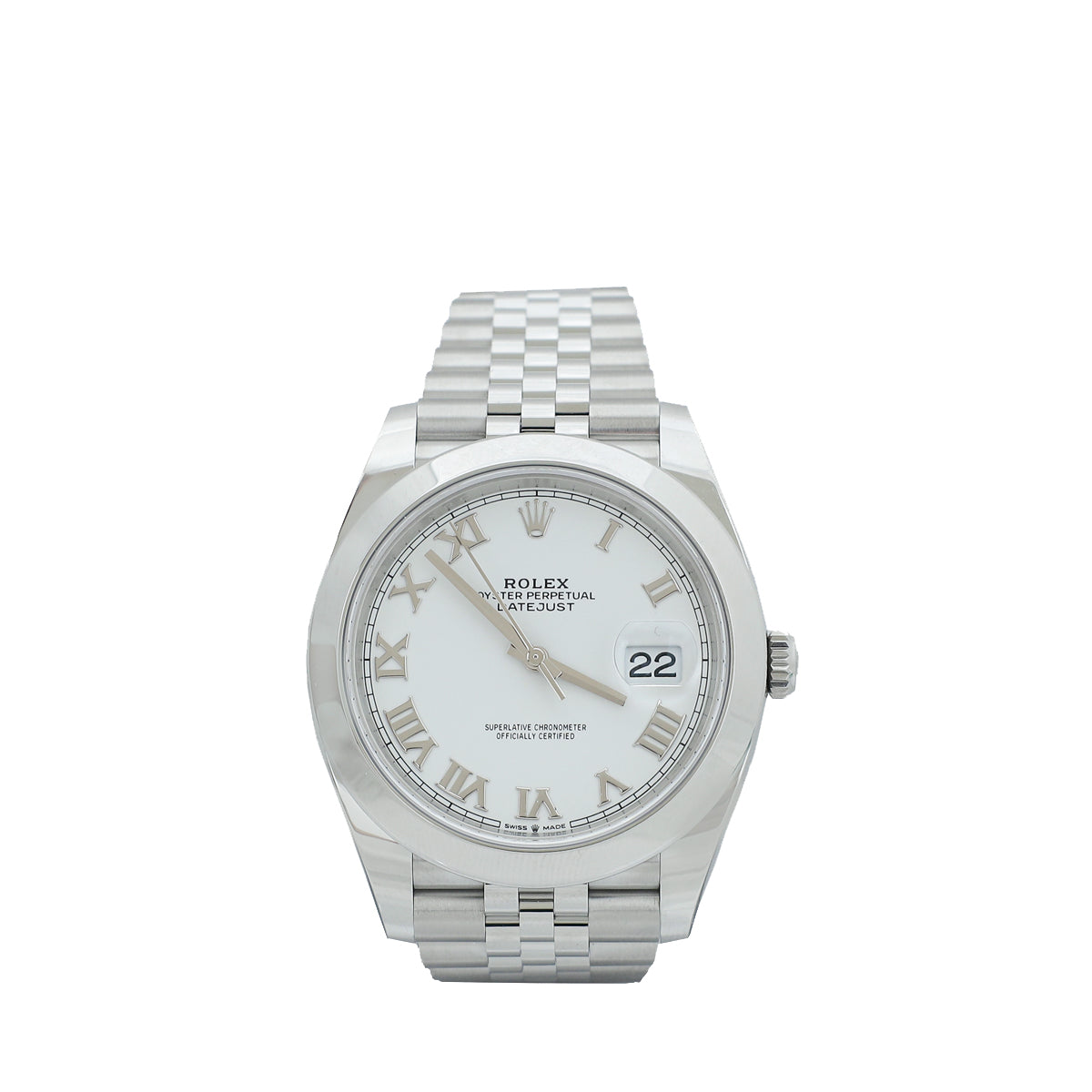 Rolex Stainless Steel Oyster Perpetual Datejust 41mm Watch-Rolex-THE CLOSET