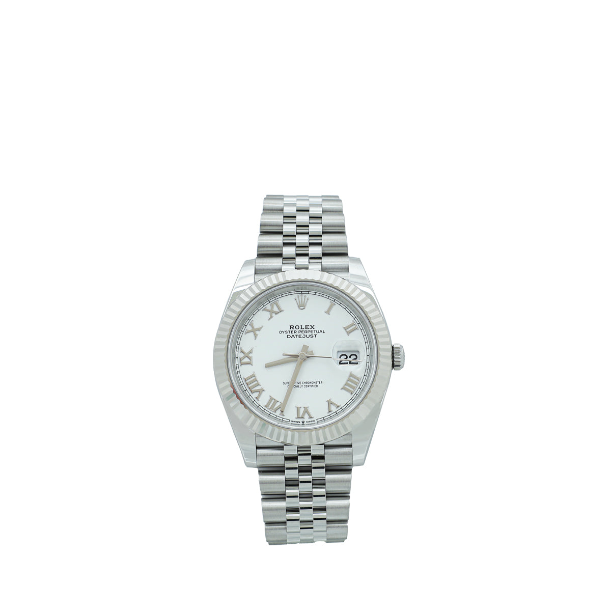 Rolex 18K White Gold & Oystersteel Datejust 41 Watch