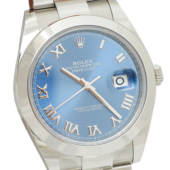 Rolex Stainless Steel Oystersteel Datejust 41mm Watch