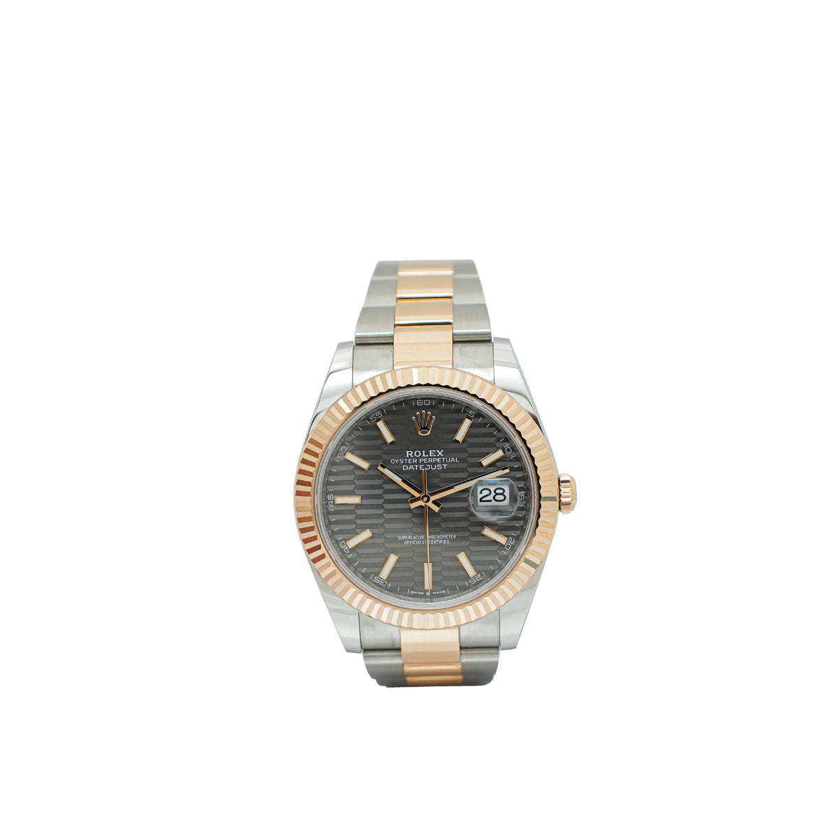 Rolex Oystersteel & Everose Gold Datejust 41mm Watch-Rolex-THE CLOSET