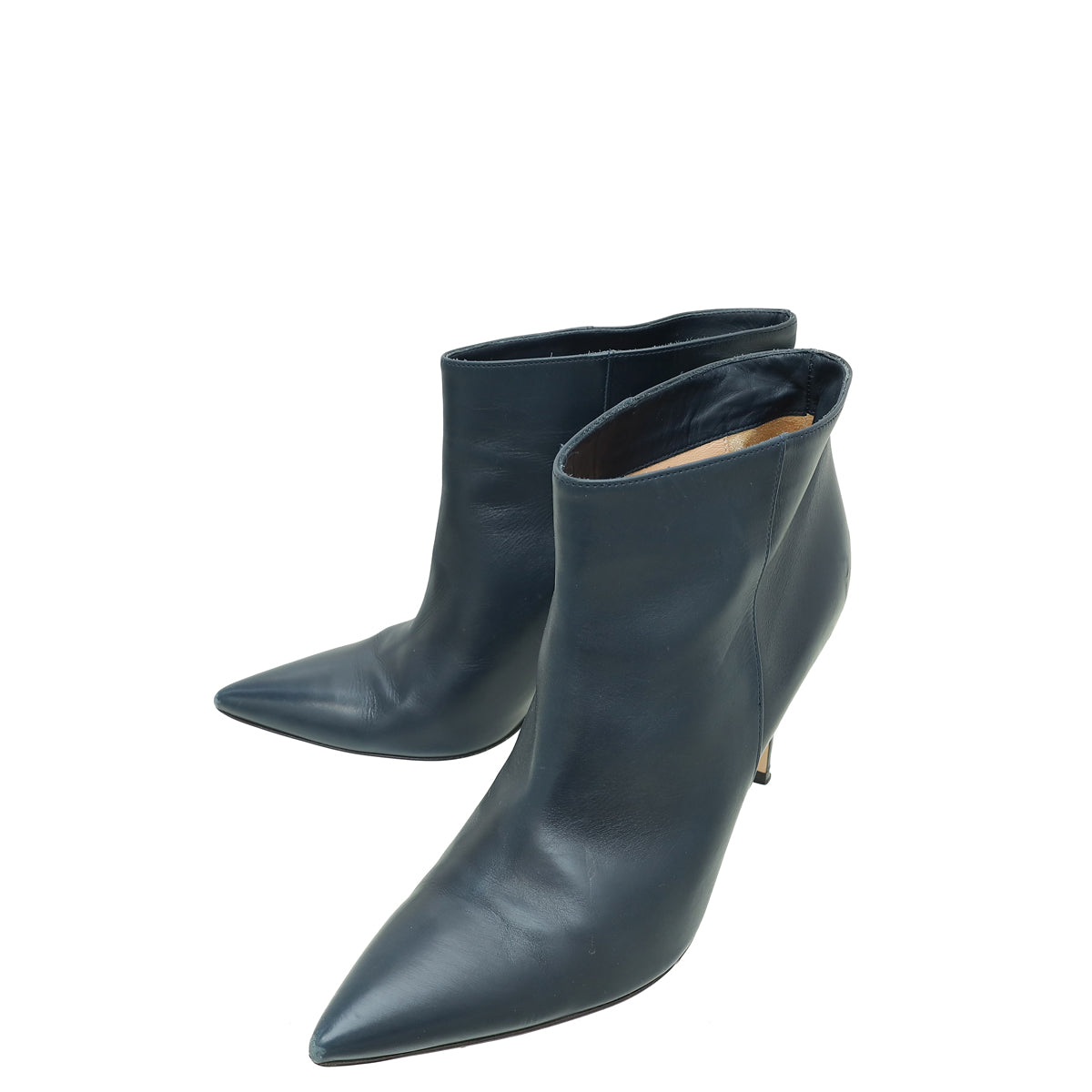 Gianvito Rossi Navy Ankle High Boots 40-Gianvito Rossi-THE CLOSET