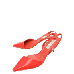 Stella Mccartney Red D'Orsay Slingback 40