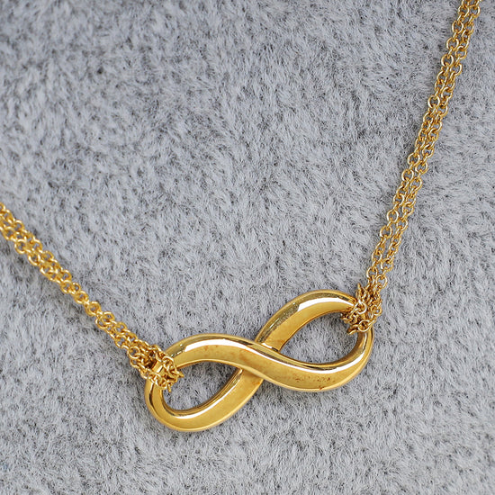 Tiffany & Co. Yellow Gold Infinity Pendant Necklace