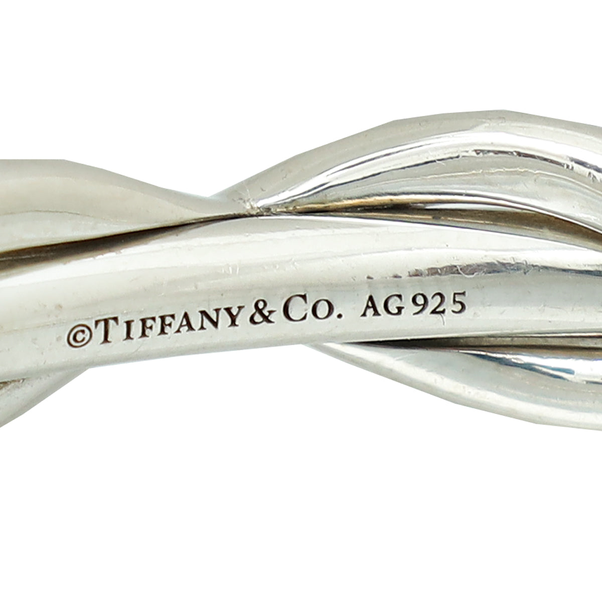 Tiffany & Co Silver Infinity Small Cuff Bangle