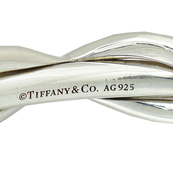 Tiffany & Co Silver Infinity Small Cuff Bangle