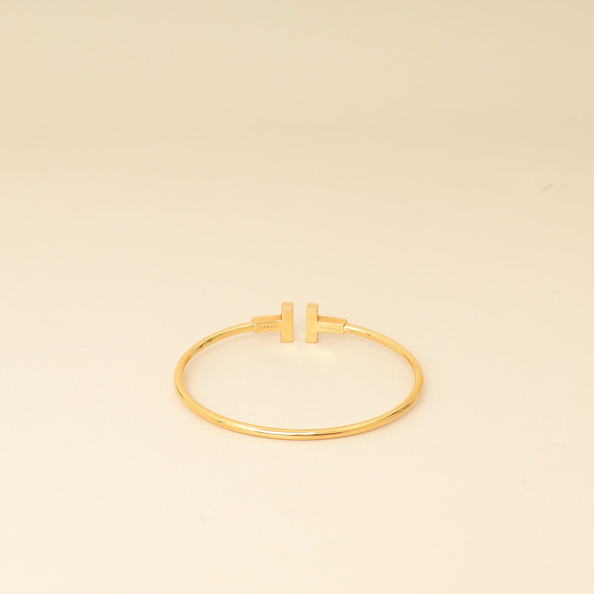 Tiffany & Co. 18K Yellow Gold T Wire Diamond MOP Small Bracelet-Tiffany & Co-THE CLOSET