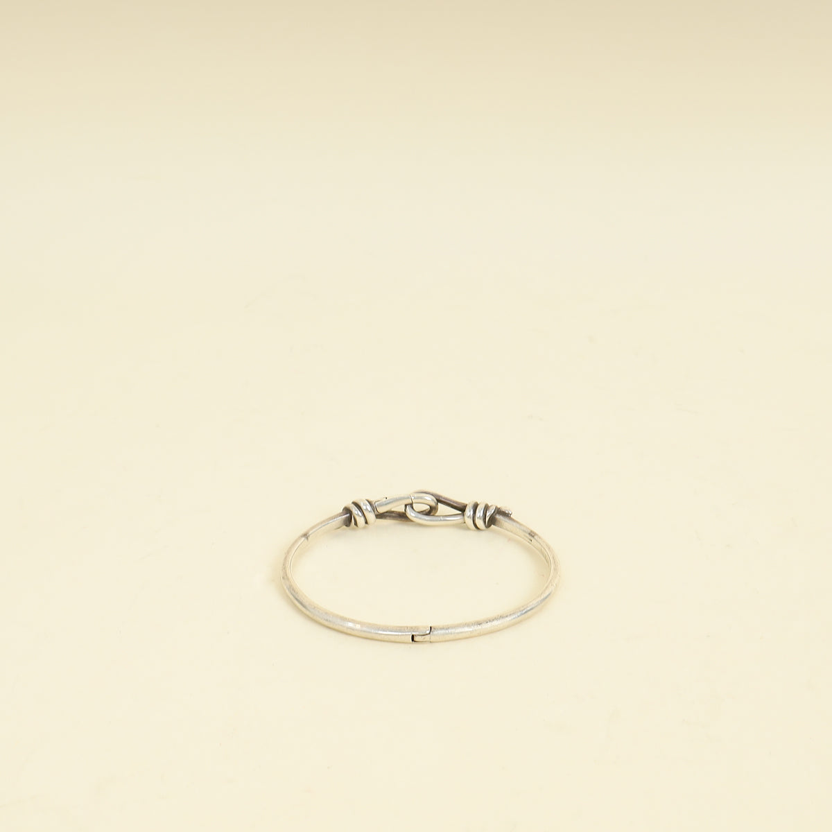 Tiffany & Co. Silver Sterling Paloma Picasso Knot Hinged Bangle