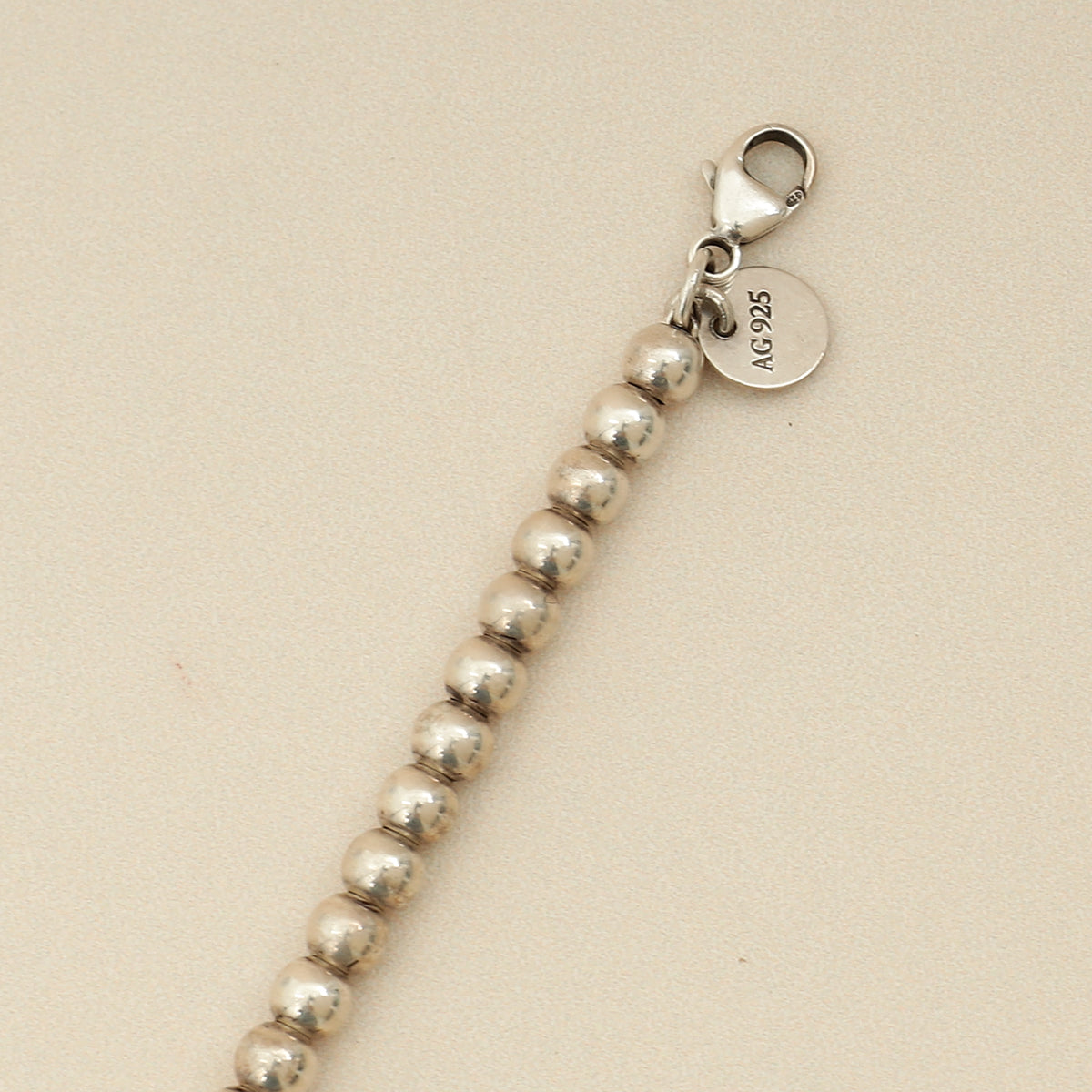 Tiffany & Co. Blue Heart Tag Bead 4mm Bracelet-Tiffany & Co-THE CLOSET