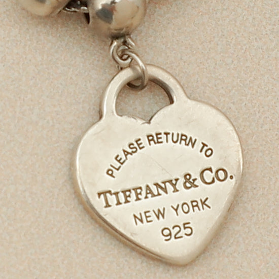 Tiffany & Co. Blue Heart Tag Bead 4mm Bracelet-Tiffany & Co-THE CLOSET