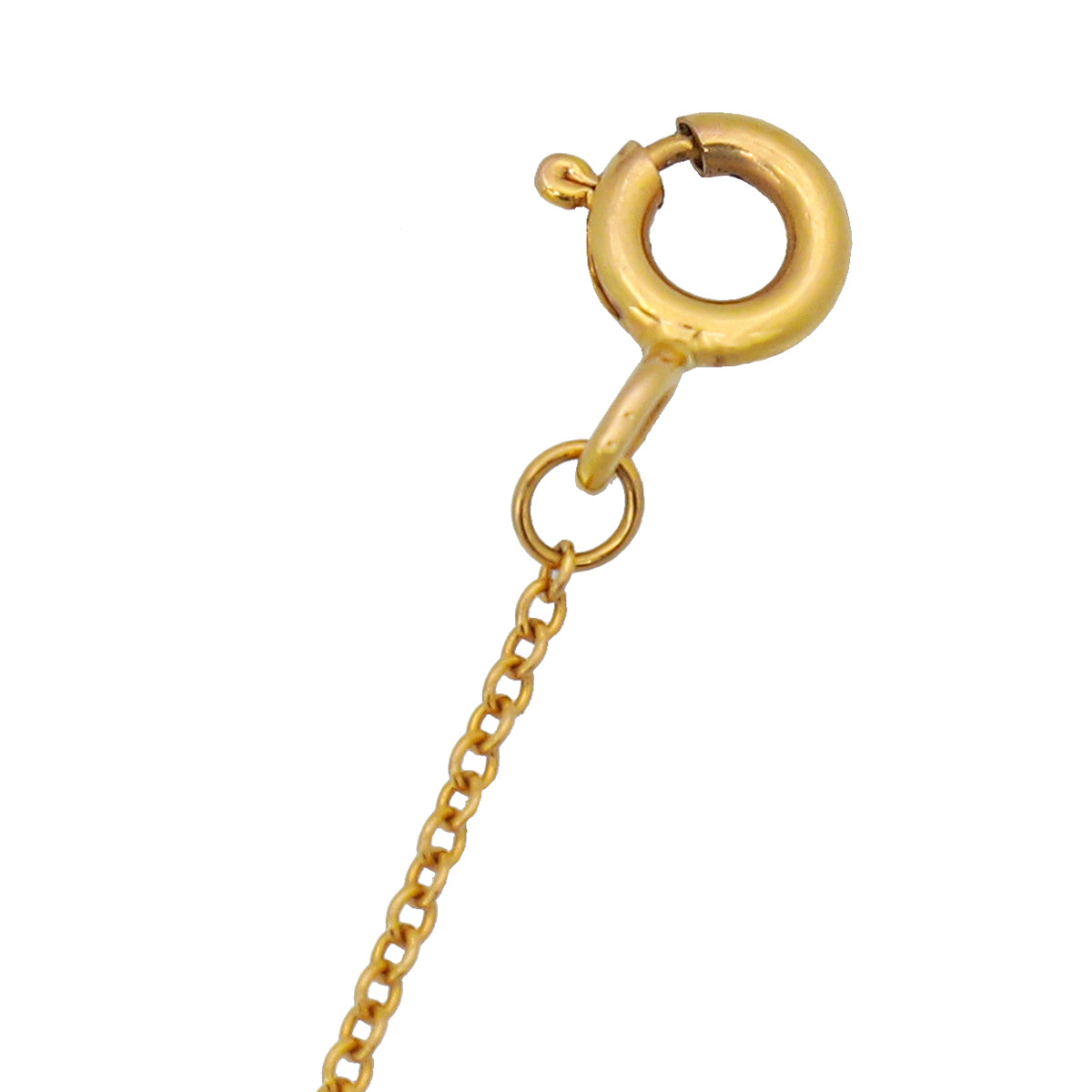 Tiffany & Co 18K Yellow Gold Diamond Heart Key Pendant Necklace