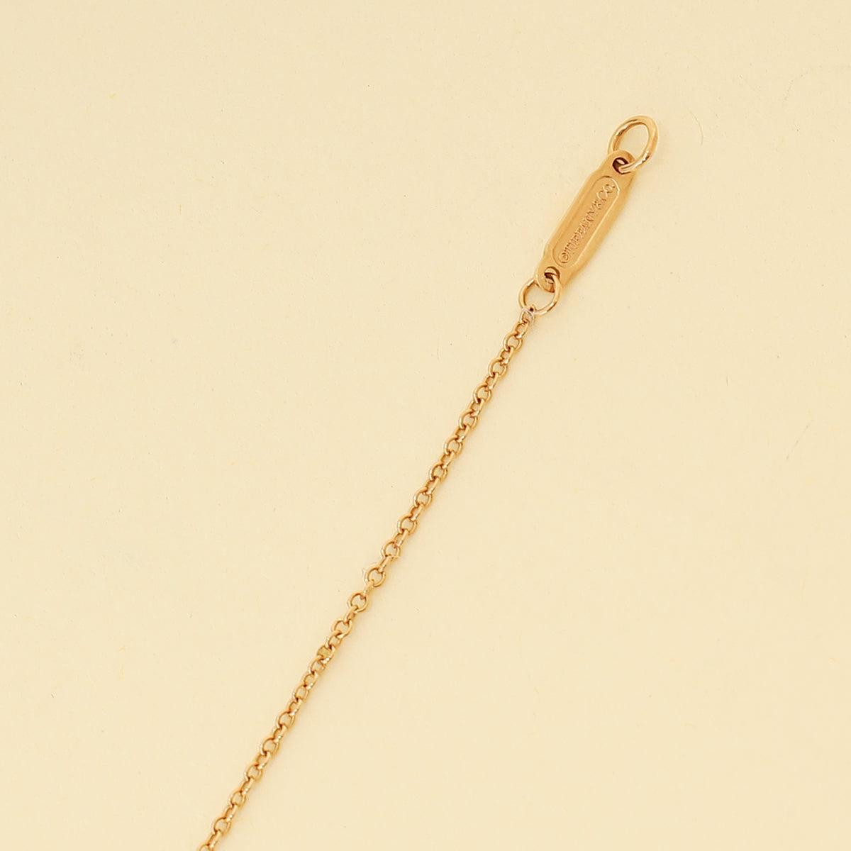 Tiffany & Co. 18K Rose Gold Modern Key Logo Pendant Necklace-Tiffany & Co-THE CLOSET