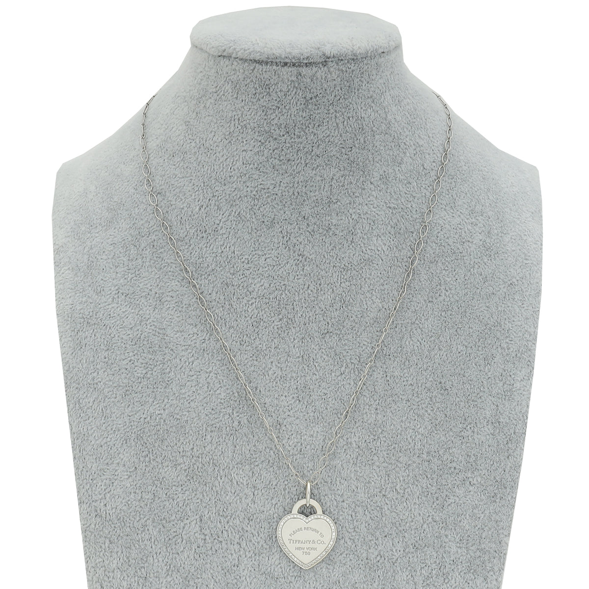 Tiffany & Co 18K White Gold Diamond "Please Return To Tiffany" Heart Tag Necklace-Tiffany & Co-THE CLOSET