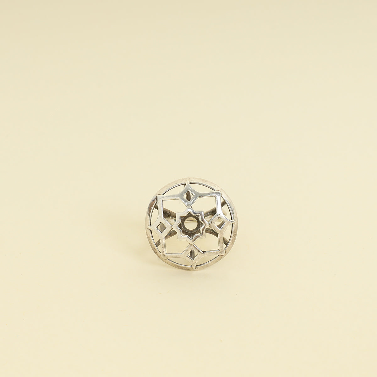 Tiffany & Co. Silver Chalcedony Paloma Picasso Zellige Medallion Ring 51