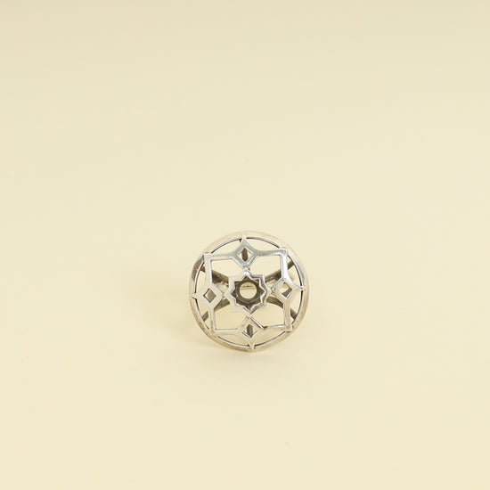 Tiffany & Co. Silver Chalcedony Paloma Picasso Zellige Medallion Ring 51