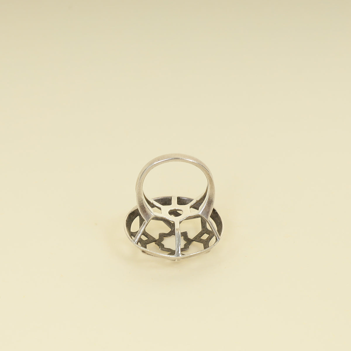 Tiffany & Co. Silver Chalcedony Paloma Picasso Zellige Medallion Ring 51