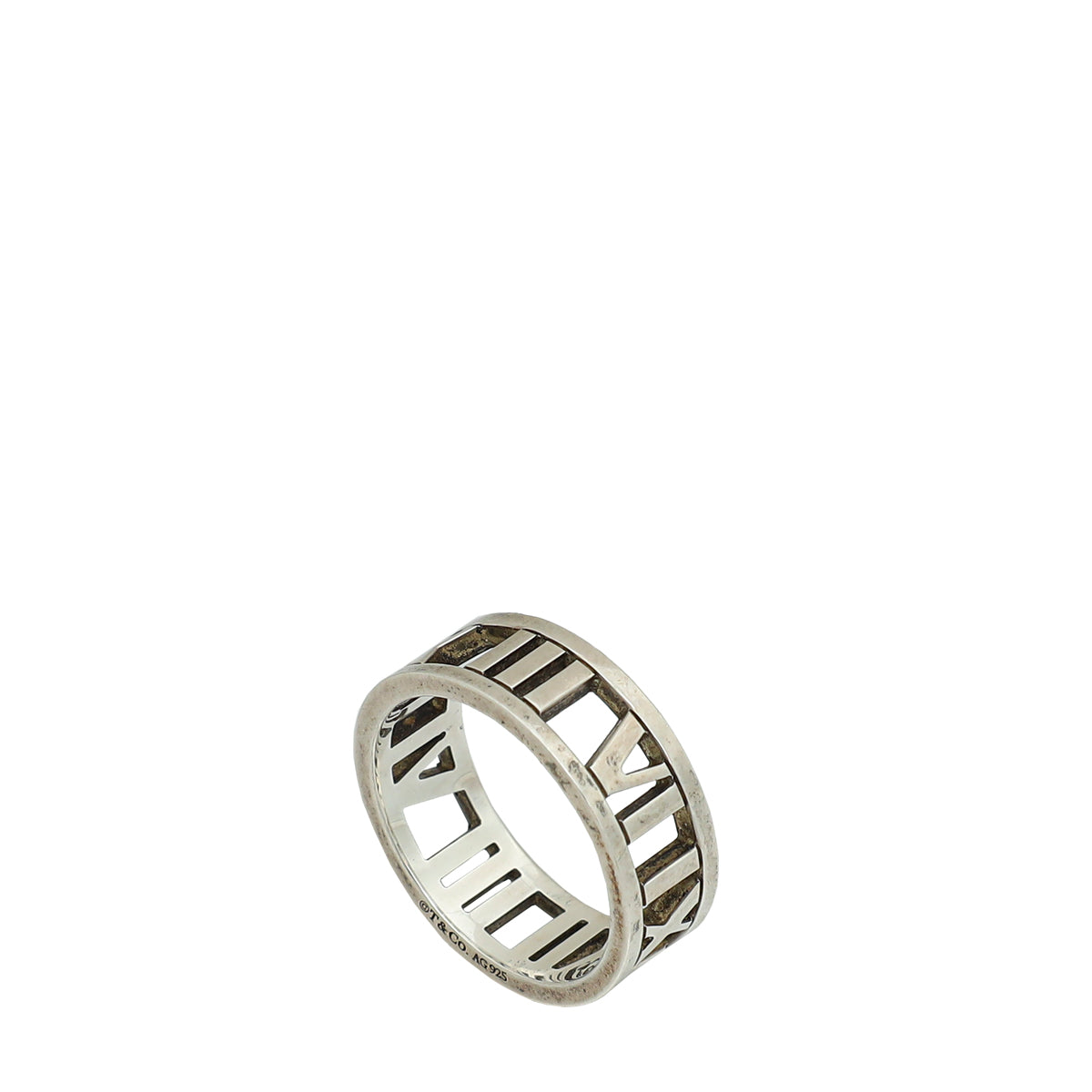 Tiffany & Co Sterling Silver Atlas Ring 52 (6)-Tiffany & Co-THE CLOSET