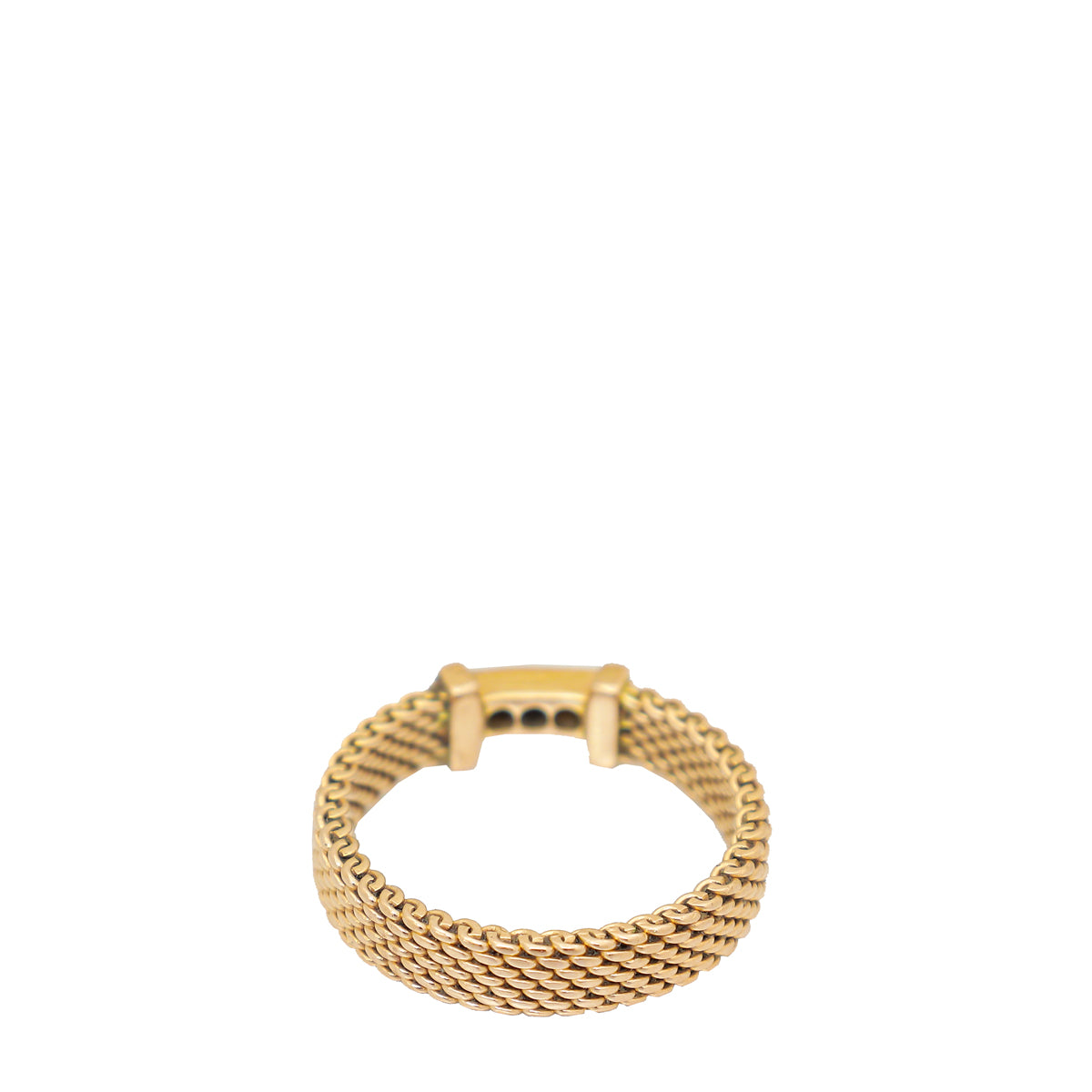 Tiffany & Co 18K Pink Gold Diamond Somerset Narrow Band Ring 47-Tiffany & Co-THE CLOSET