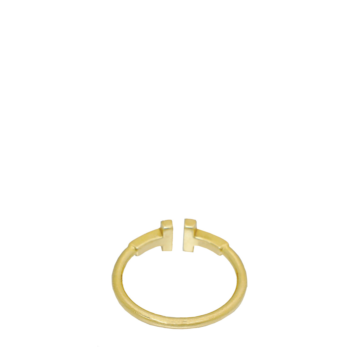 Tiffany & Co 18K Yellow Gold T Wire Ring 50