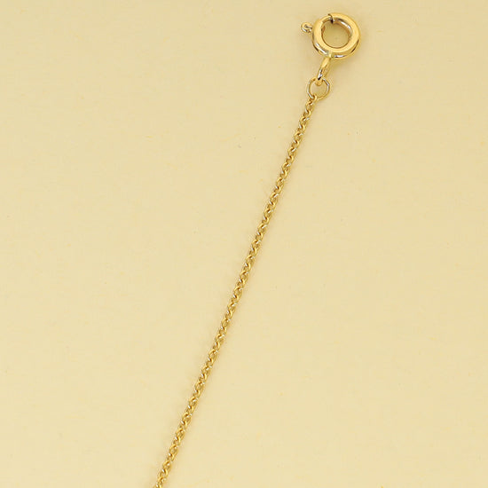 Tiffany & Co. 18K Yellow Gold Oval Key Pendant Necklace