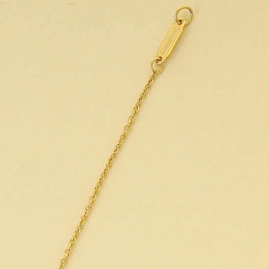 Tiffany & Co. 18K Yellow Gold Oval Key Pendant Necklace