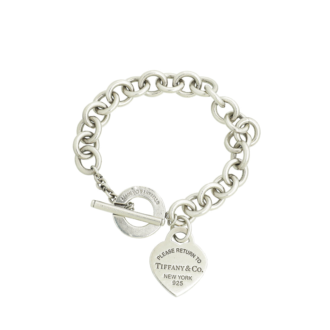 Tiffany & Co Sterling Silver Return to Tiffany Heart Tag Toggle Bracelet-Tiffany & Co-THE CLOSET