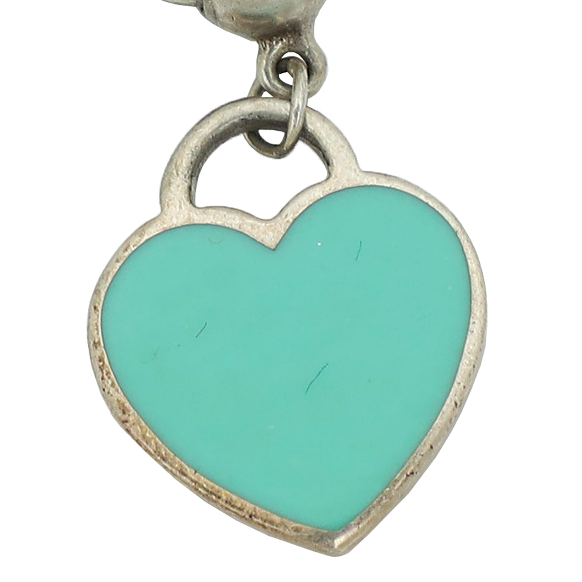 Tiffany & Co Blue Heart Tag Bead Bracelet