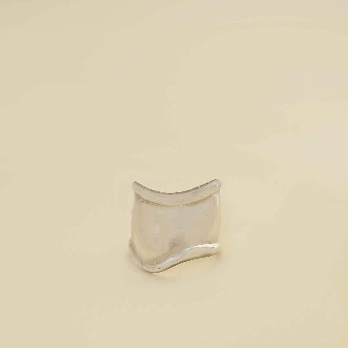 Tiffany & Co. Silver Elsa Peretti Bone Cuff Small Model Right Hand