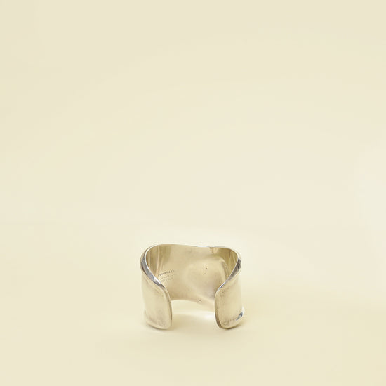 Tiffany & Co. Silver Elsa Peretti Bone Cuff Small Model Right Hand