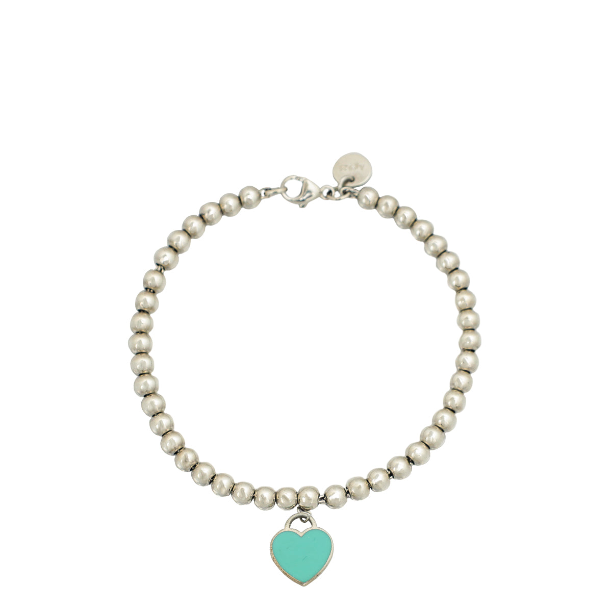 Tiffany & Co Blue Heart Tag Bead Bracelet-Tiffany & Co-THE CLOSET
