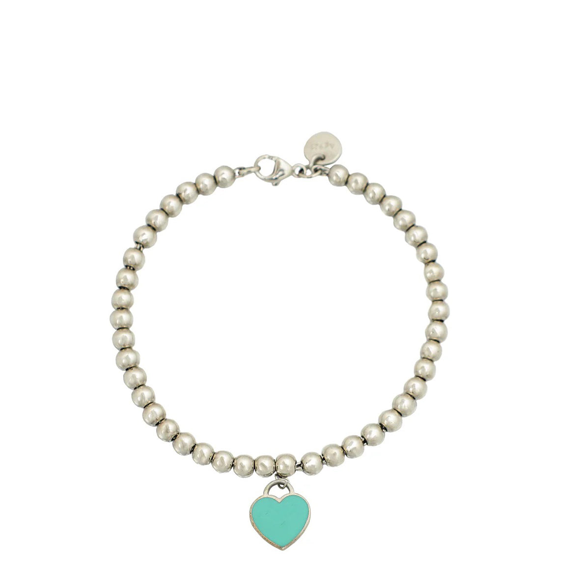 Tiffany & Co Mint Heart Tag Bead Bracelet-Tiffany & Co-THE CLOSET