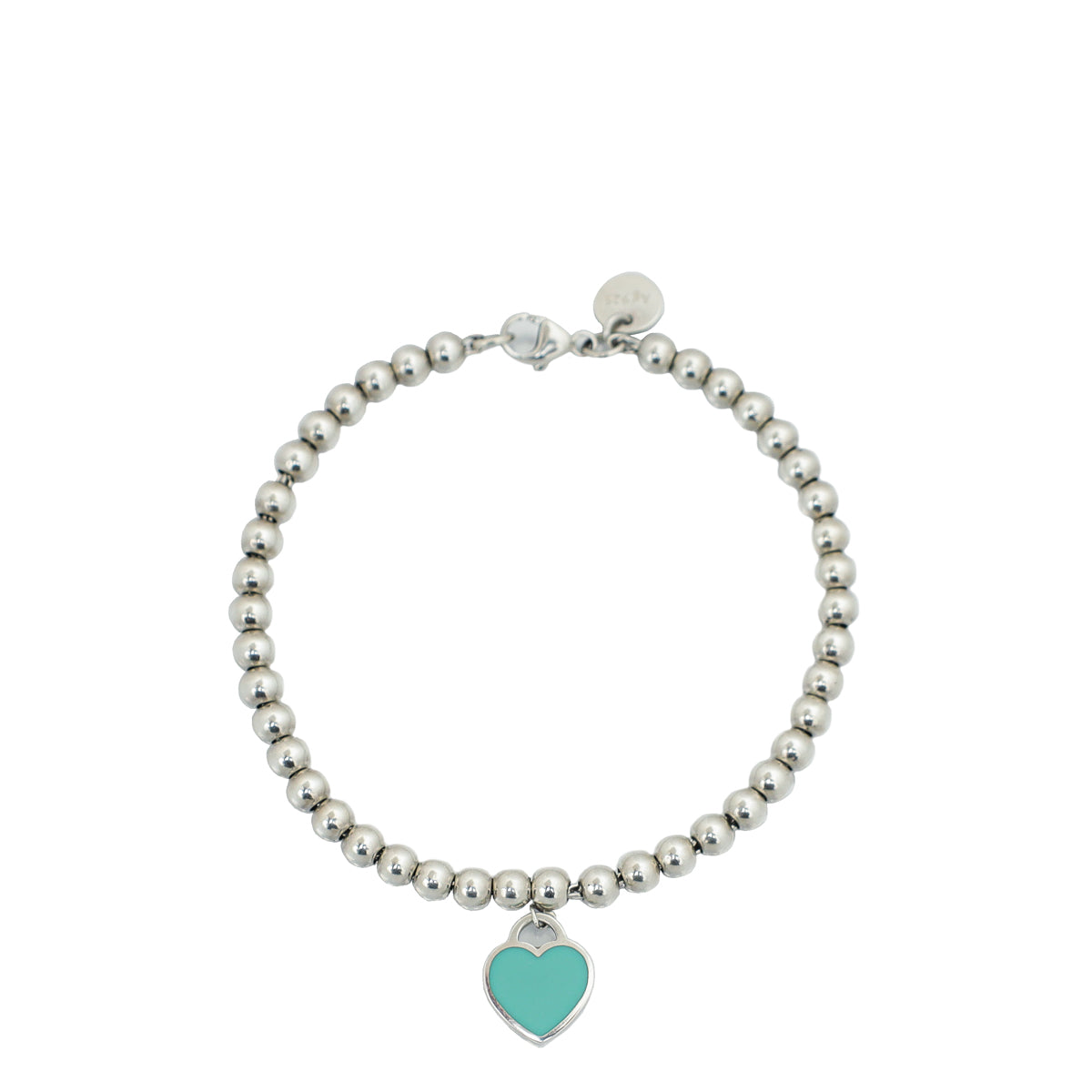 Tiffany & Co Tiffany Blue Heart Tag Bead Bracelet