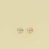 Tiffany & Co. 18K Rose Gold Victoria® Earrings Small Model